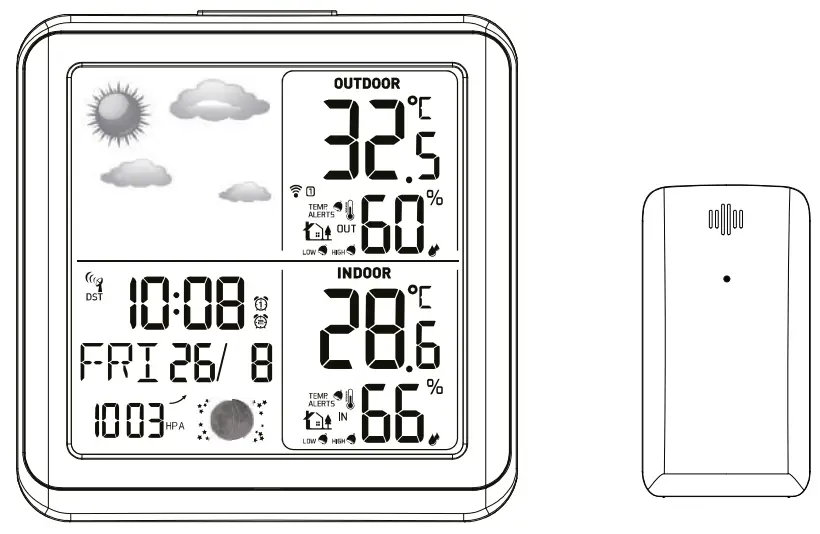 BRESSER 7007510 Wide View Color Weather Station