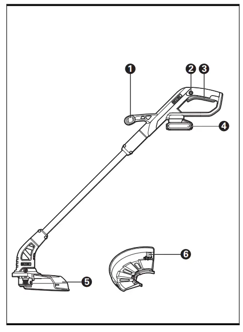 WORX WG157E 2-in-1 Grass Trimmer Edger fig 1