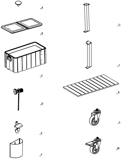 StyleWell A601008703 Brown Woodgrain Frame 80QT White Cooler-fig5