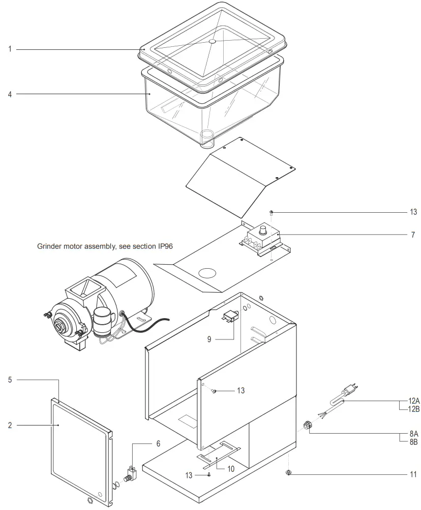 Curtis SLG 10 SLG Series Low Profile Automatic Coffee Grinder - Fig5
