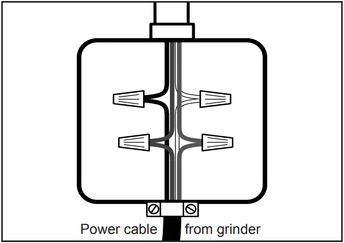 Curtis SLG 10 SLG Series Low Profile Automatic Coffee Grinder - Junction Box