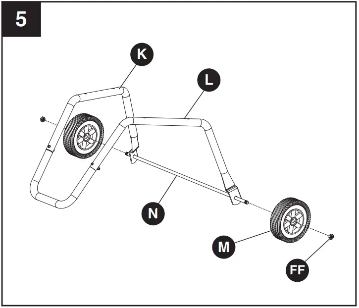bond 52168 28 Inch Portable Steel Fire Pit - ASSEMBLY 5