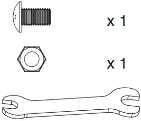 bond 52168 28 Inch Portable Steel Fire Pit - Hardware Used 1