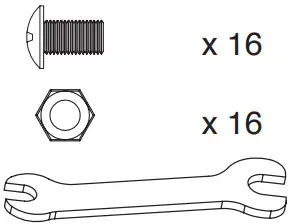 bond 52168 28 Inch Portable Steel Fire Pit - Hardware Used 2