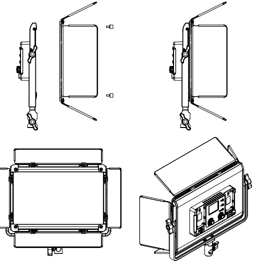 GVM-1300D 65W Powerful Bi Color and RGB Video Panel Light 6