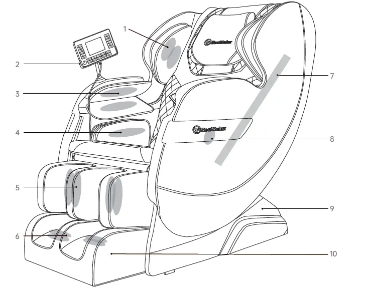 Real Relax Full Body Zero Gravity Massage Chair fig (3)