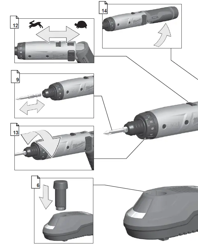Milwaukee M4 D 14 Hex Screwdriver Kit FIG (1)