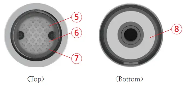 VWA H2CAP hydrogen water generator -TOP BOTTOM