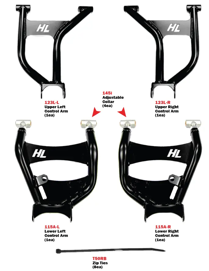 HL-HDRA-RNG1-2-APEXX-Polaris-Ranger-2021+-Rear-Control-Arm-Kit-FIG-1
