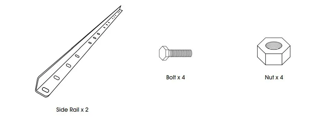 ULINE Gravity Roller Side Rails H-6906 - Parts