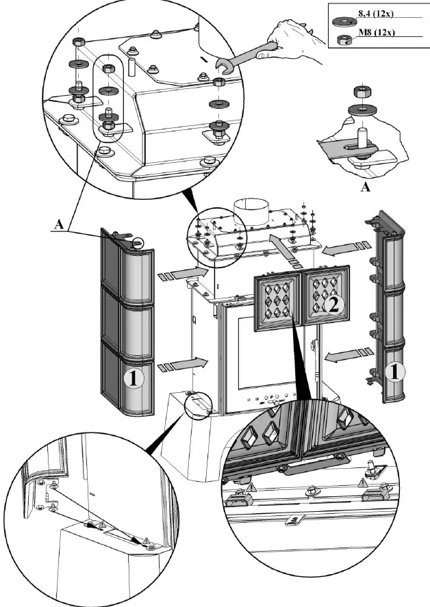 HAAS and SOHN 0433930000000 Tiled Stove 6
