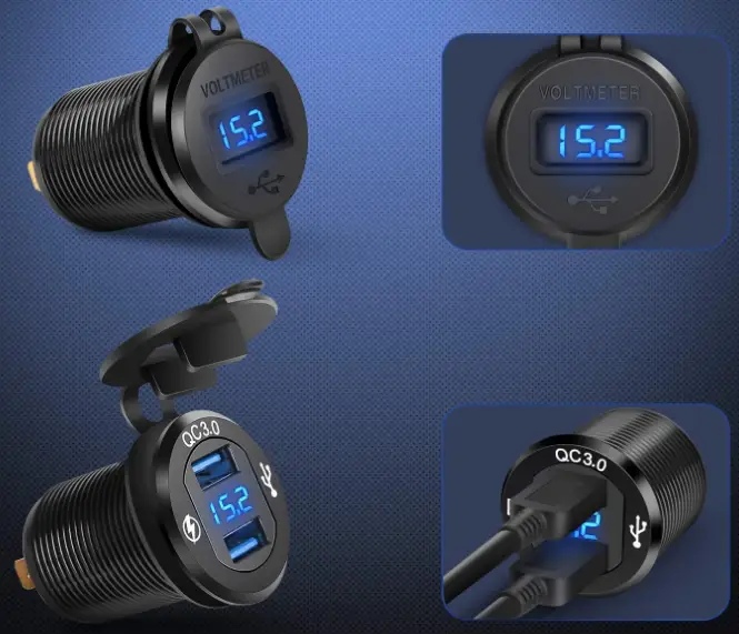 Nilight-‎90119E-Switch-Panel-with-USB-Charger-Voltmeter-fig-2