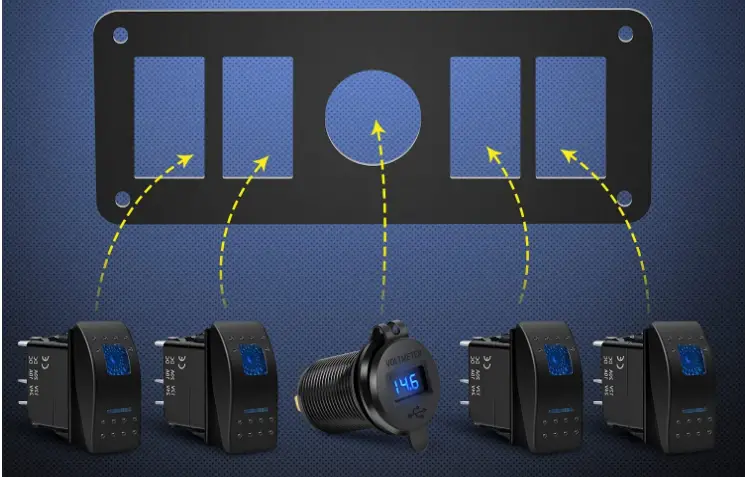 Nilight-‎90119E-Switch-Panel-with-USB-Charger-Voltmeter-fig-3