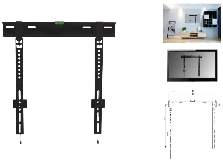 equip 650363 37 to 55 Inch Fixed TV Wall Mount Bracket - 1