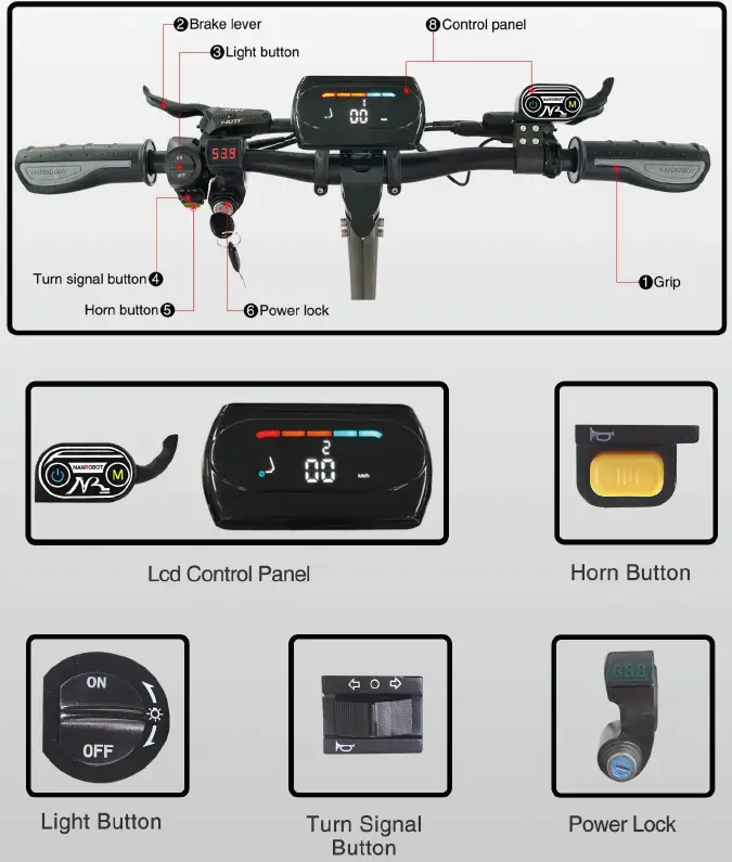 NANROBOT D6 Plus Foldable Electric Scooter 12