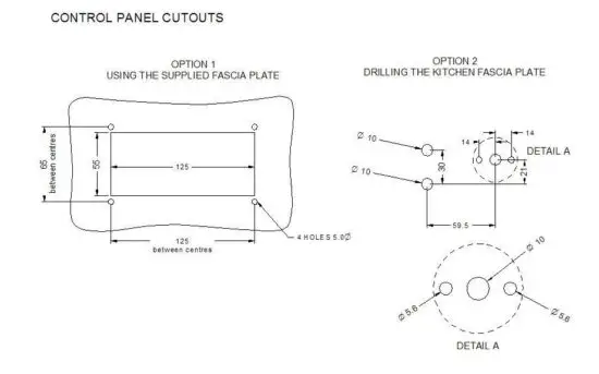 FIG 8 Installation of the controls