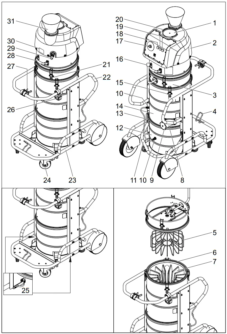 KARCHER IVM 60 Industrial Vacuum Cleaner -1