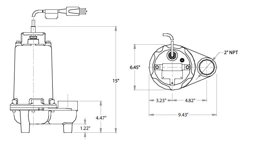 Barmesa Pumps BPEV512 Submersible Effluent Pumps fig 1