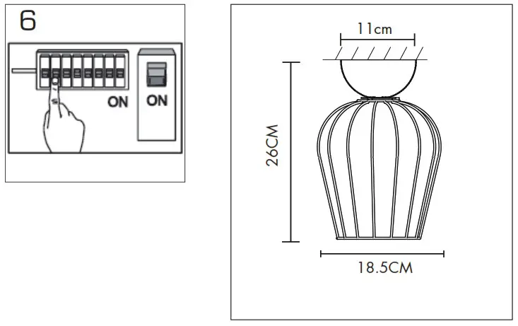 QAZQA 102919 Palica CL Black Modern Table Lamp - Product Overview 2