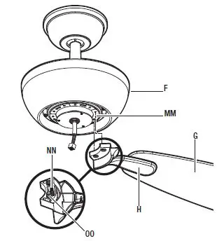 HAMPTON BAY YG990-MBK 44 IN Loomis Indoor Ceiling Fan-17