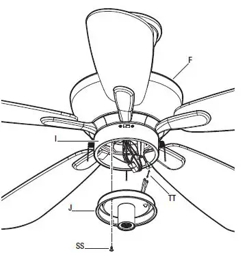 HAMPTON BAY YG990-MBK 44 IN Loomis Indoor Ceiling Fan-19
