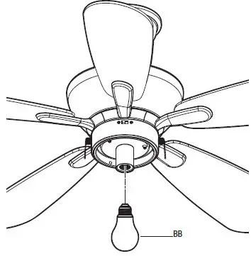 HAMPTON BAY YG990-MBK 44 IN Loomis Indoor Ceiling Fan-20