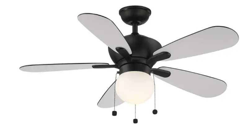 HAMPTON BAY YG990-MBK 44 IN Loomis Indoor Ceiling Fan