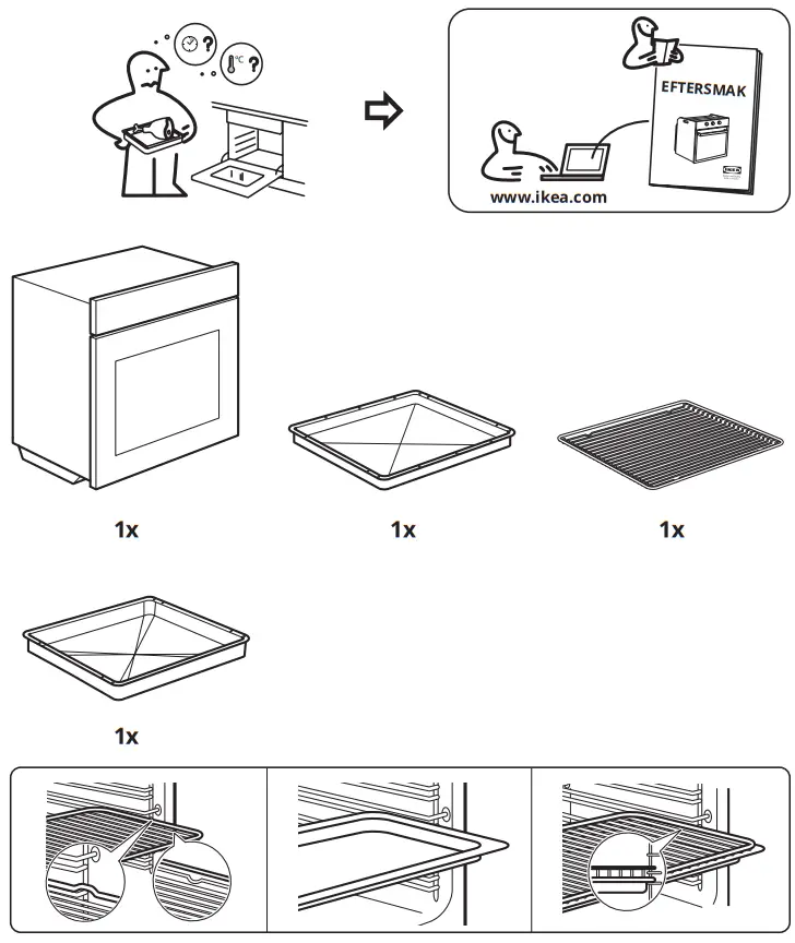 IKEA 704 117 29 EFTERSMAK Hot Air Oven - Figure 1