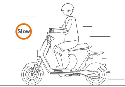 SEAGWAY eMoped C80 Smart Electric Bike User Manual - Hold the handlebar with both hands