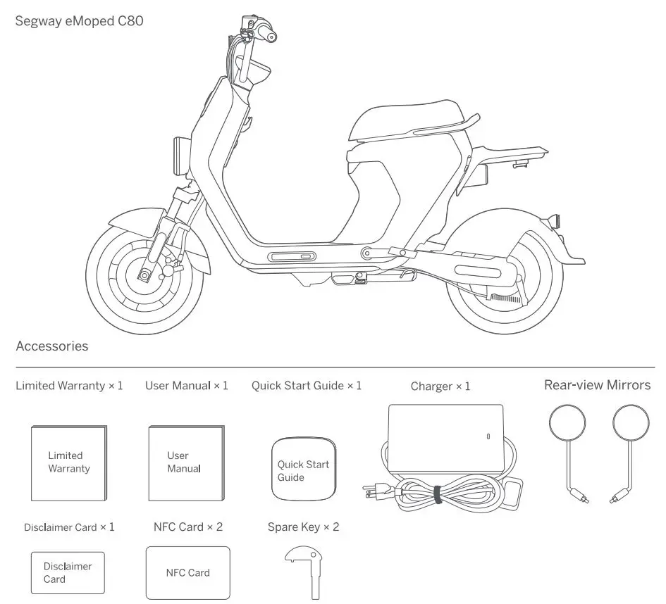 SEAGWAY eMoped C80 Smart Electric Bike User Manual - Product Overview