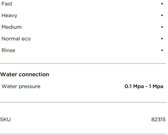 FIG 7 SPECIFICATIONS