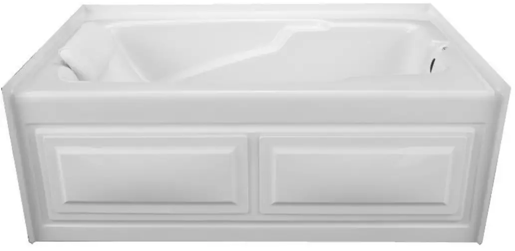 Laurel Mountain 3660MWASR064 60 Inch x 36 Inch Skirted Acrylic Combo Bath