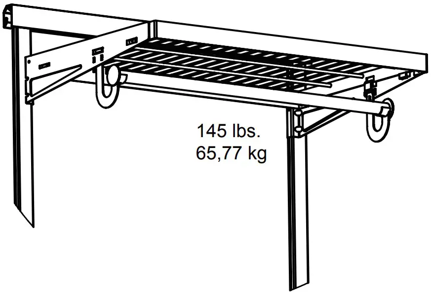 Origin 21 2UMCRA W Under Shelf Rod Kit - FIGURE 1