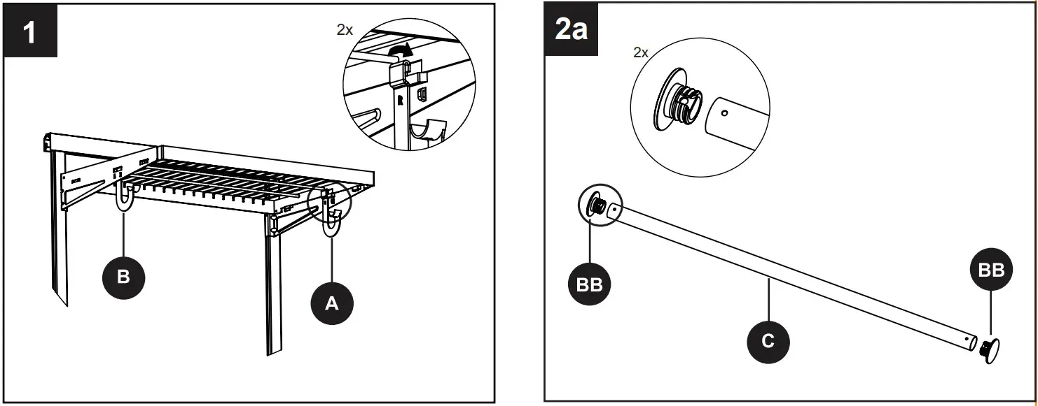Origin 21 2UMCRA W Under Shelf Rod Kit - FIGURE 4