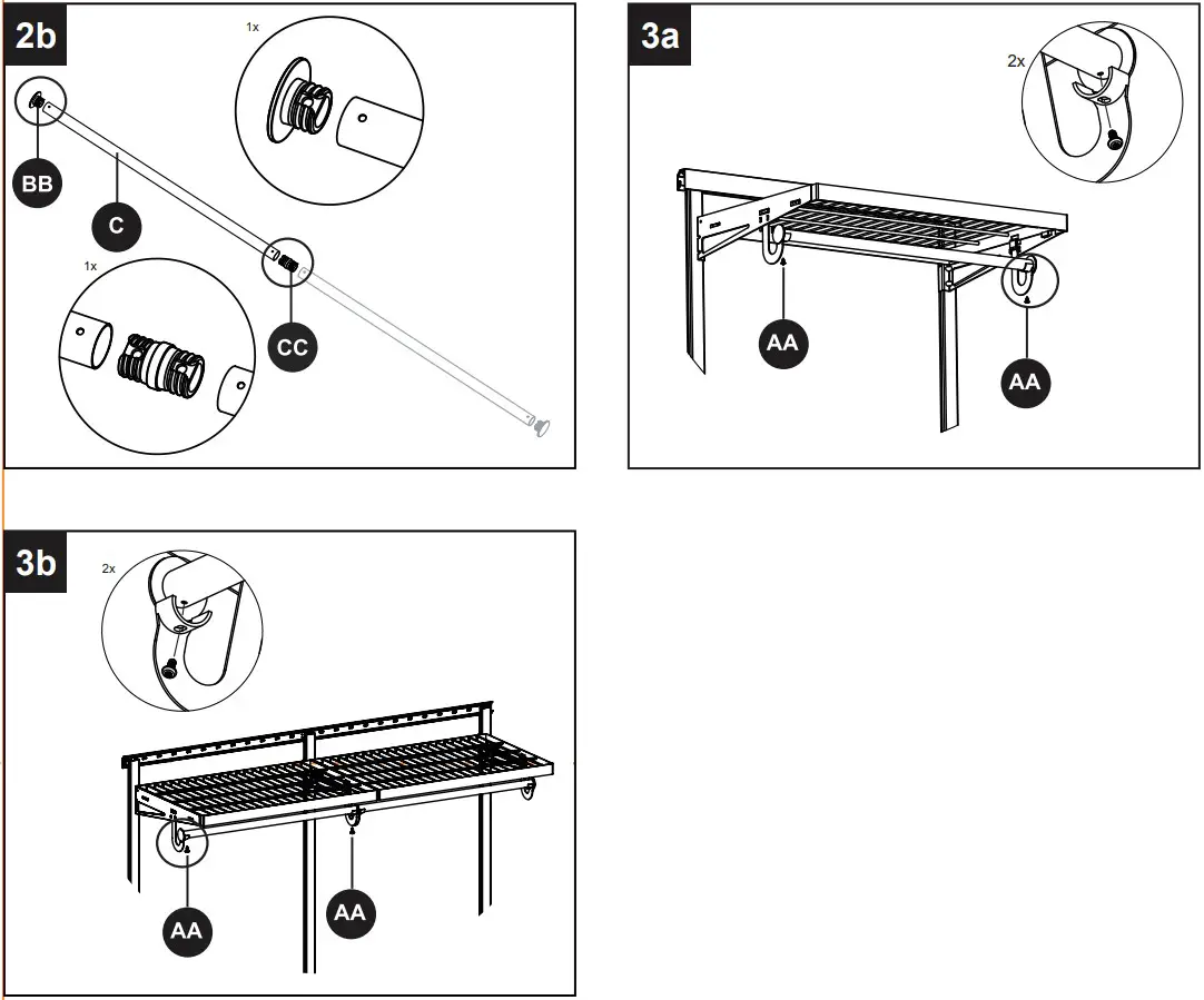 Origin 21 2UMCRA W Under Shelf Rod Kit - FIGURE 6