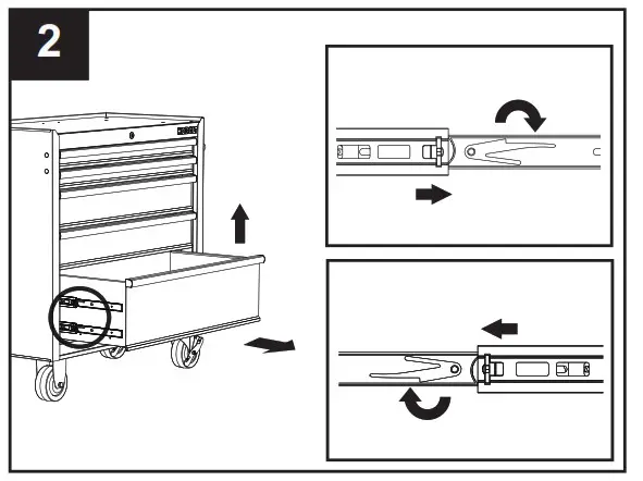KOBALT 19158 36 Inch W x 37.8-in H 5-Drawer Steel Rolling Tool Cabinet - 10