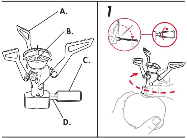 MSR Pocketrocket 2 Stove Ultralight Camping and Backpacking Mini Stove Kit - Product Overview 1