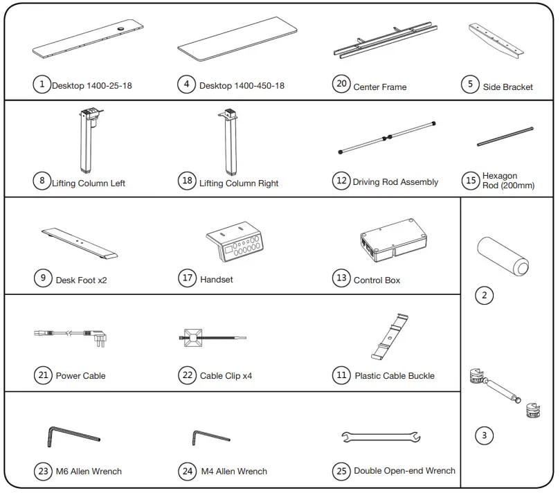 Desks 3187626 Electric Height Adjustable Desk - fig 2