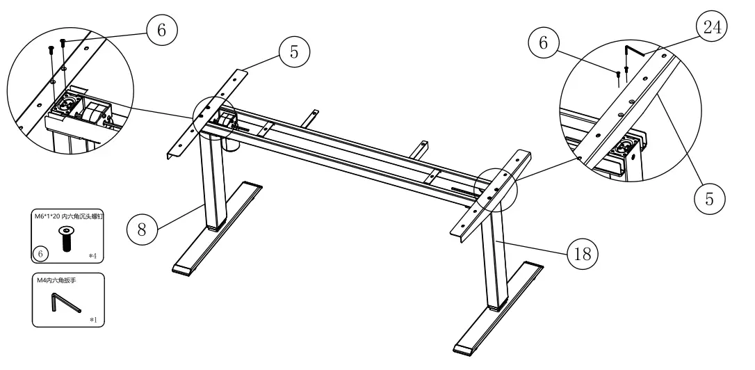 Desks 3187626 Electric Height Adjustable Desk - fig 6