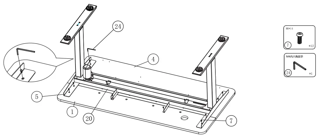 Desks 3187626 Electric Height Adjustable Desk - fig 8