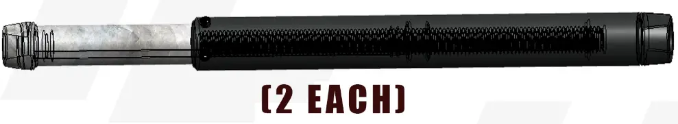 HIGH LIFTER HDAS-P-03 Polaris Ranger 1000 Adjustable Tie Rod - 1