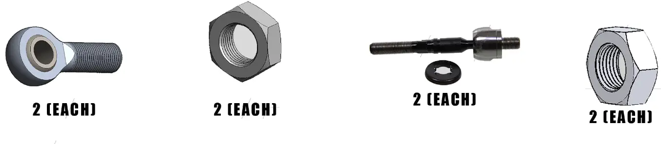 HIGH LIFTER HDAS-P-03 Polaris Ranger 1000 Adjustable Tie Rod - 2