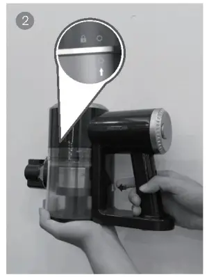 FABER FVC X CYCLONE 151 Cordless Vacuum Cleaner - CUP CLEANING 1