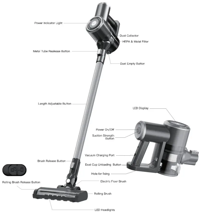 FABER FVC X CYCLONE 151 Cordless Vacuum Cleaner - OVERVIEW