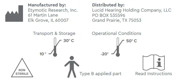 Lucid FIO Premium Rechargeable Otc Hearing Aids Instruction Manual - Environmental Conditions