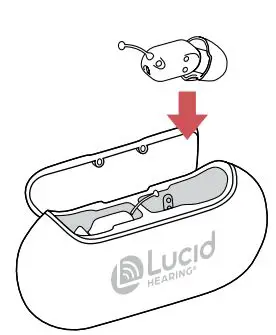 Lucid FIO Premium Rechargeable Otc Hearing Aids Instruction Manual - Place fio™ in its case