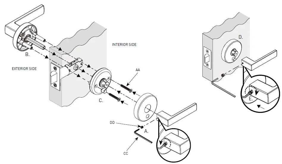 Taymor 1948 Style Inspired Collection Round Rose Lever 6