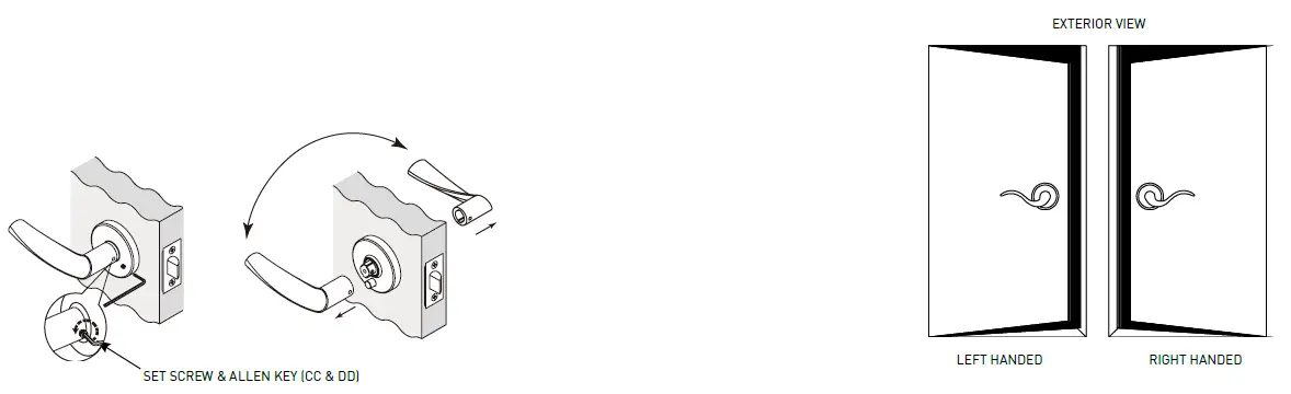 Taymor 1948 Style Inspired Collection Round Rose Lever 9