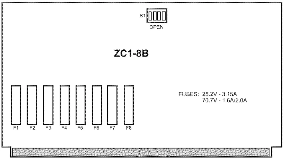 SIEMENS ZCI-8B Zone Control Card Module - figure 1