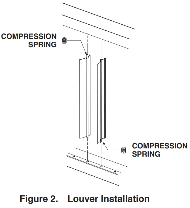 REZNOR UBX UBZ UDX UDZ UEZ CD1 Vertical Louver Kit - Louver